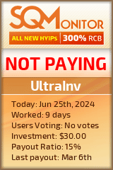 UltraInv HYIP Status Button