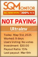 UltraInv HYIP Status Button