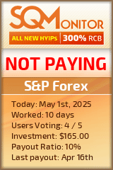 S&P Forex HYIP Status Button