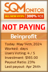 Beinprofit HYIP Status Button