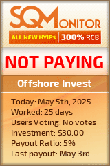 Offshore Invest HYIP Status Button