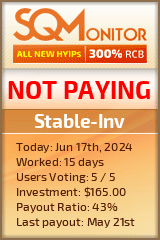 Stable-Inv HYIP Status Button
