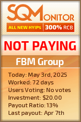 FBM Group HYIP Status Button