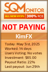 KimFX HYIP Status Button