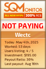 Wectc HYIP Status Button