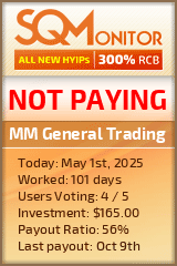 MM General Trading HYIP Status Button