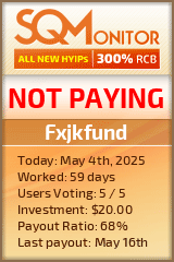 Fxjkfund HYIP Status Button