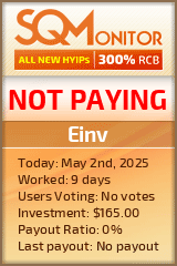 Einv HYIP Status Button