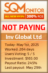 Inv Global Ltd HYIP Status Button