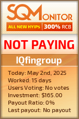 IQfingroup HYIP Status Button