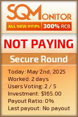 Secure Round HYIP Status Button