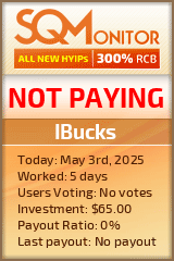 IBucks HYIP Status Button