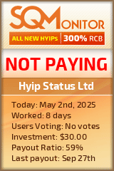 Hyip Status Ltd Project Status Button