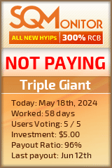 Triple Giant HYIP Status Button