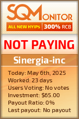 Sinergia-inc HYIP Status Button