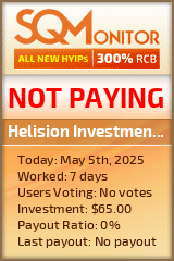 Helision Investment Ltd. HYIP Status Button