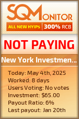 New York Investment Group HYIP Status Button