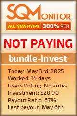 bundle-invest HYIP Status Button