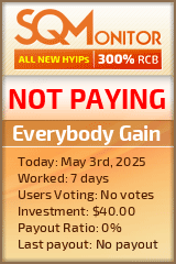 Everybody Gain HYIP Status Button