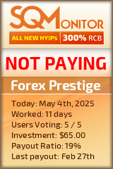 Forex Prestige Project Status Button