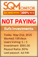 Eufx Investments Project Status Button