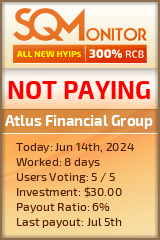Atlus Financial Group HYIP Status Button