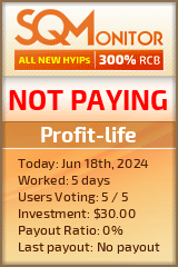 Profit-life HYIP Status Button