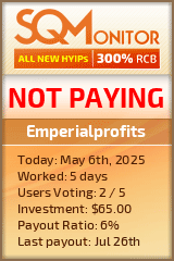 Emperialprofits HYIP Status Button