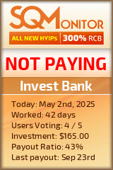 Invest Bank HYIP Status Button