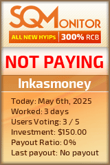 Inkasmoney HYIP Status Button