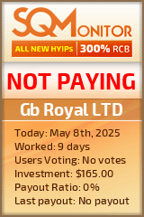 Gb Royal LTD HYIP Status Button