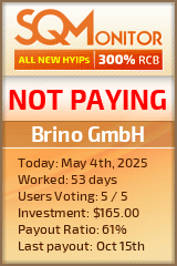 Brino GmbH HYIP Status Button