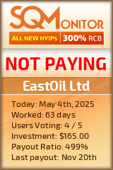 EastOil Ltd HYIP Status Button