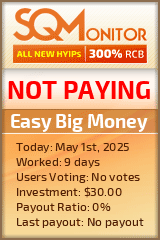 Easy Big Money HYIP Status Button