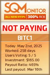 BITC1 HYIP Status Button