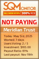 Meridian Trust HYIP Status Button