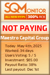 Maestro Capital Group HYIP Status Button