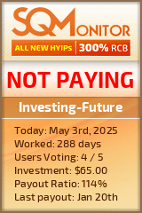 Investing-Future HYIP Status Button