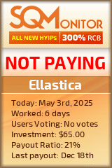 Ellastica HYIP Status Button