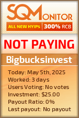 Bigbucksinvest HYIP Status Button