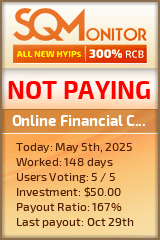 Online Financial Company HYIP Status Button