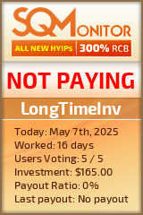 LongTimeInv HYIP Status Button