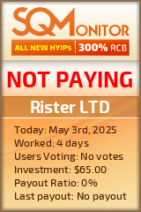 Rister LTD HYIP Status Button