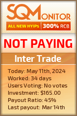 Inter Trade HYIP Status Button