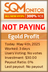 Egold Profit HYIP Status Button