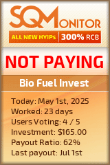 Bio Fuel Invest HYIP Status Button