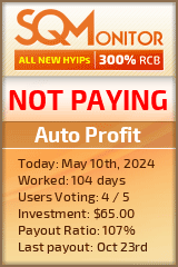 Auto Profit HYIP Status Button