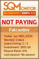 FalconInv HYIP Status Button