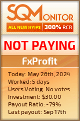 FxProfit HYIP Status Button