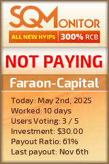 Faraon-Capital HYIP Status Button